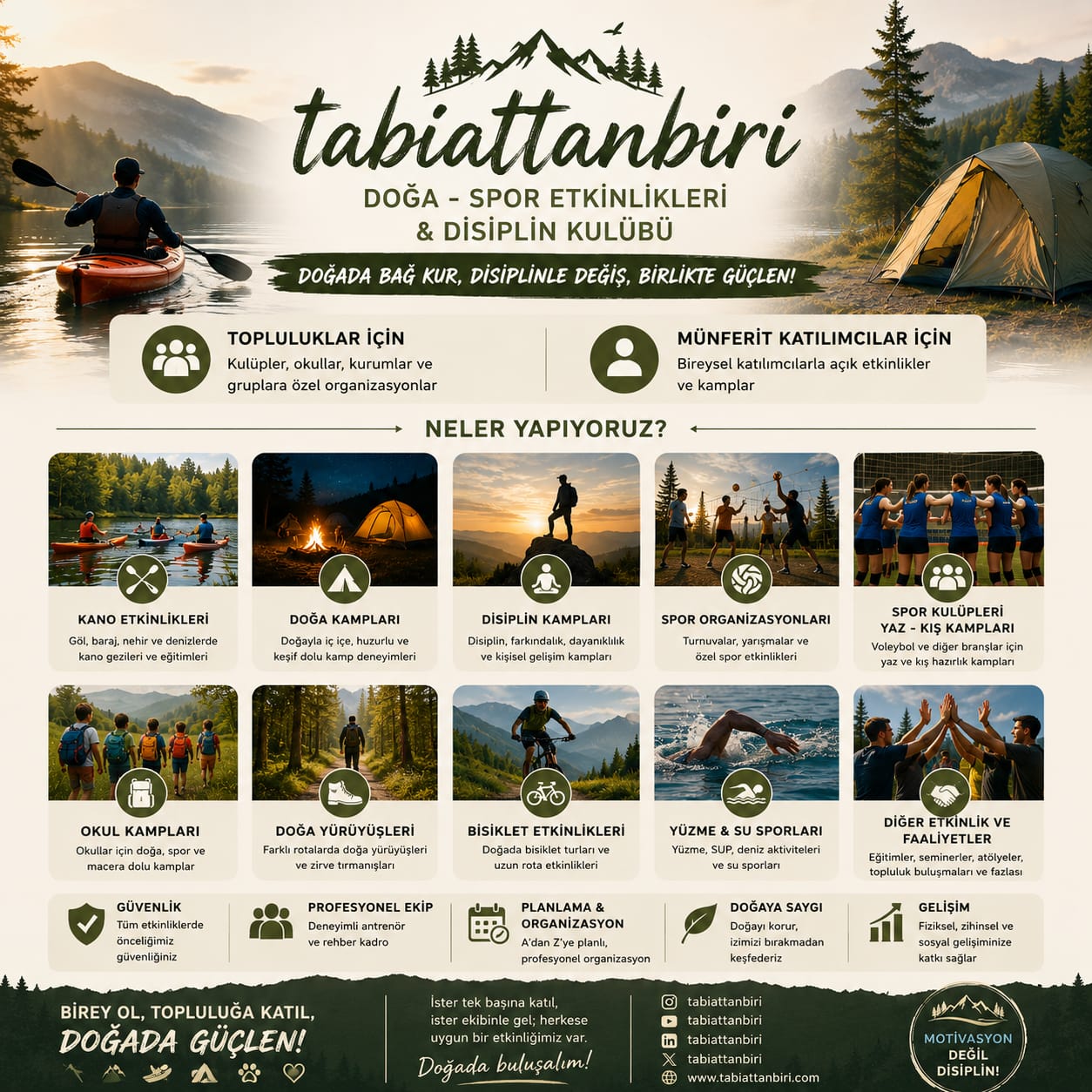 Tabiattanbiri Disiplin Kulübü Etkinlikleri