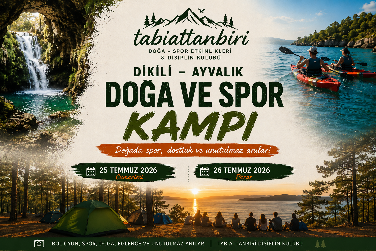 Tabiattanbiri Dikili - Ayvalık Doğa ve Spor kampı